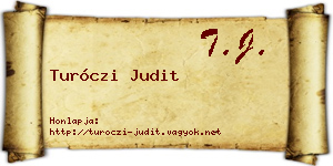 Turóczi Judit névjegykártya
